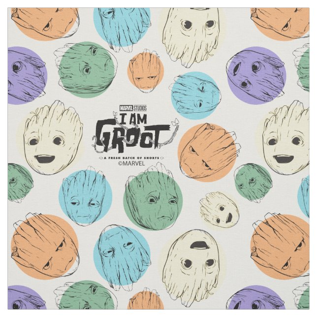 Groot Colorful Circle Pattern Fabric (Swatch)