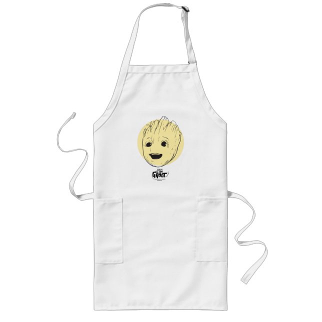Groot Colorful Circle Pattern Long Apron (Front)
