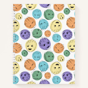 Groot Colorful Circle Pattern Notebook