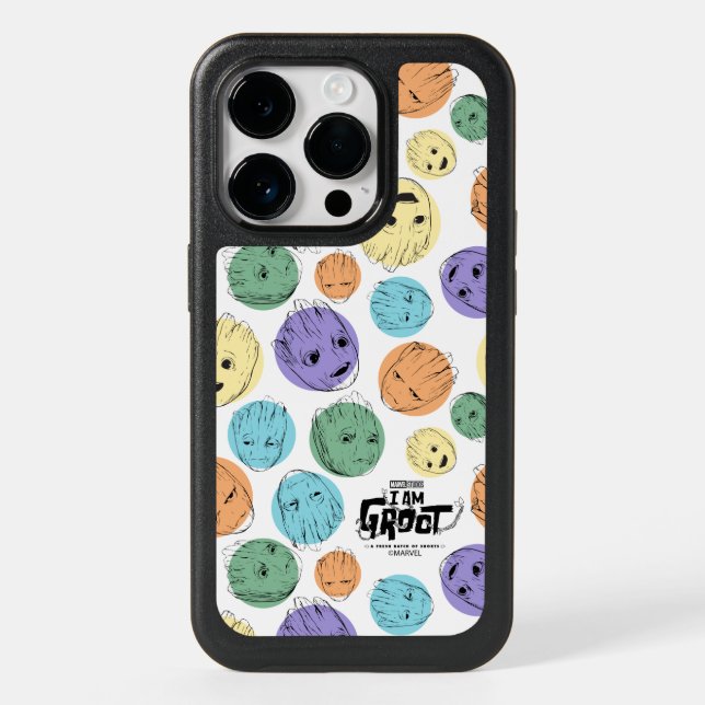 Groot Colorful Circle Pattern Otterbox iPhone Case (Back)