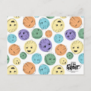 Groot Colorful Circle Pattern Postcard