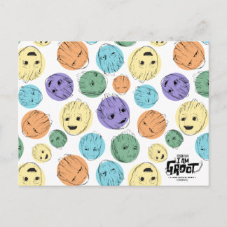 Groot Colorful Circle Pattern Postcard