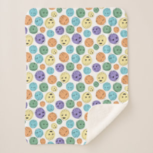 Groot Colorful Circle Pattern Sherpa Blanket