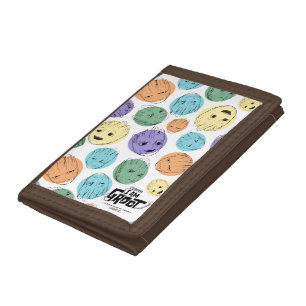 Groot Colorful Circle Pattern Trifold Wallet
