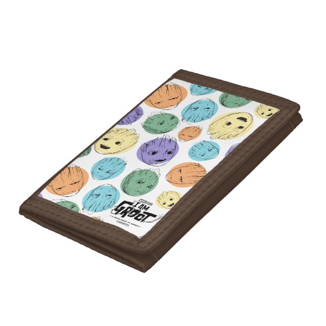Groot Colorful Circle Pattern Trifold Wallet (Bottom)
