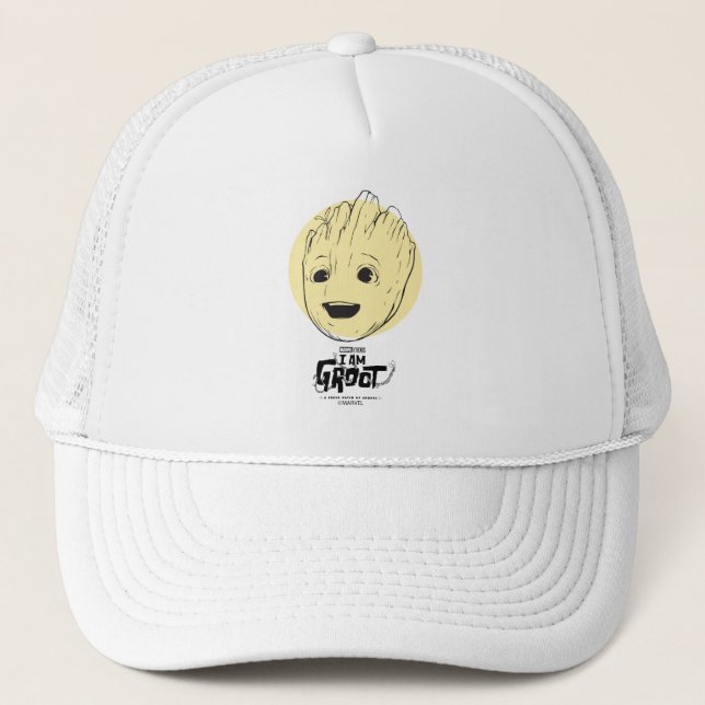Groot Colorful Circle Pattern Trucker Hat (Front)