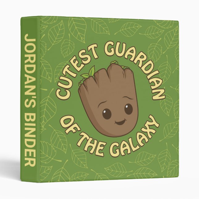Groot - Cutest Guardian of the Galaxy 3 Ring Binder (Front/Spine)