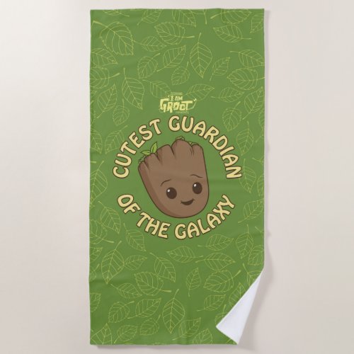 Groot _ Cutest Guardian of the Galaxy Beach Towel