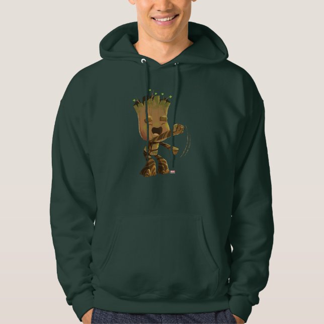 Groot Dancing Illustration Hoodie (Front)