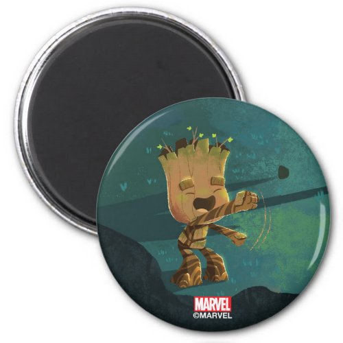Groot Dancing Illustration Magnet