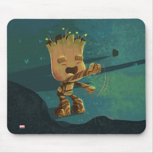 Groot Dancing Illustration Mouse Pad