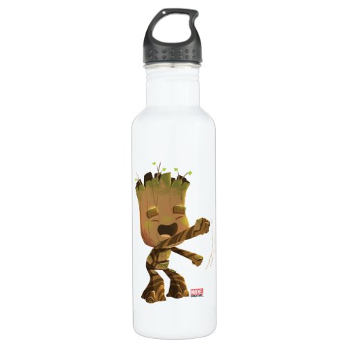 Groot Dancing Illustration Stainless Steel Water Bottle