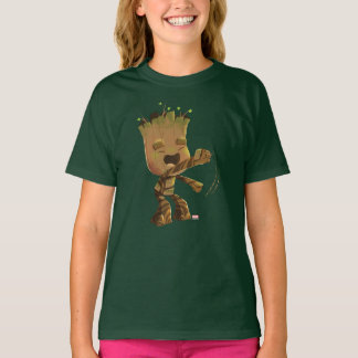 Groot Dancing Illustration T-Shirt