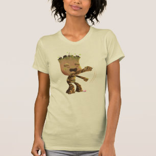 Groot Dancing Illustration T-Shirt