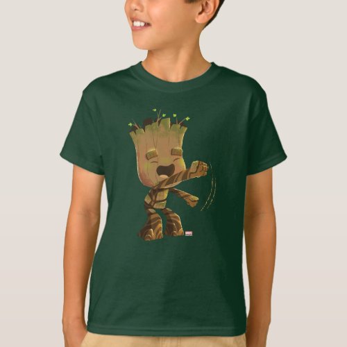 Groot Dancing Illustration T_Shirt