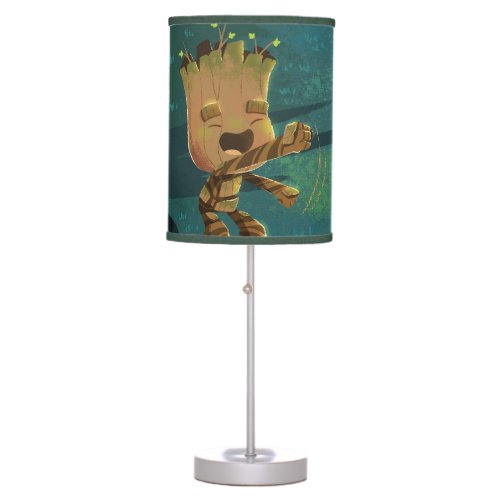 Groot Dancing Illustration Table Lamp