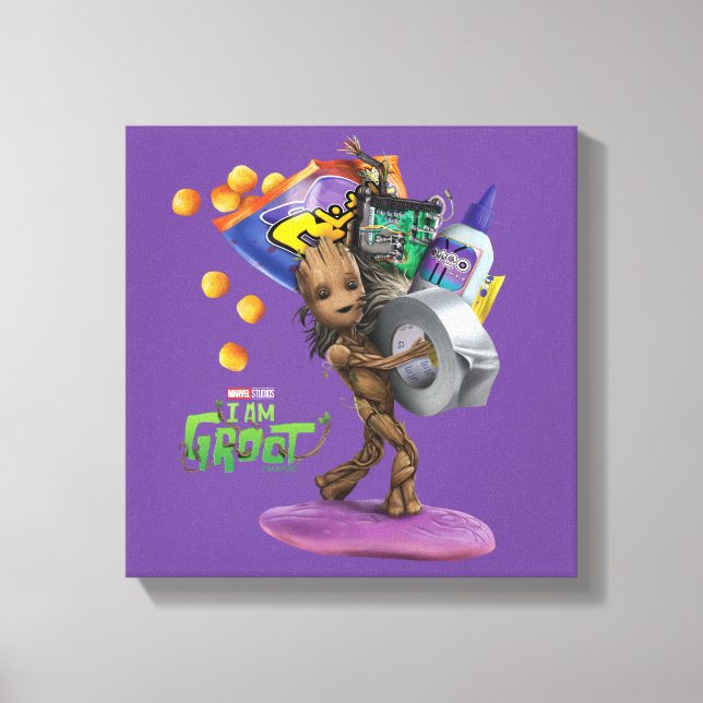 Groot DIY Project Graphic Canvas Print (Front)