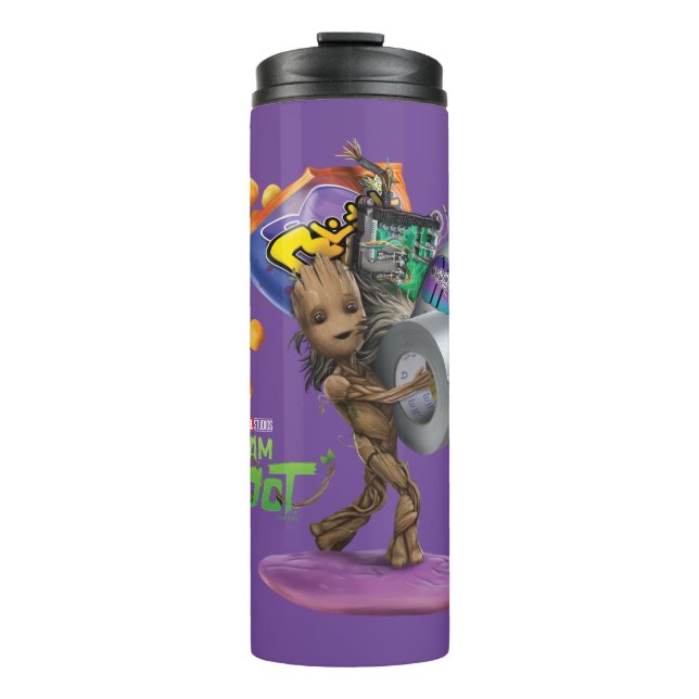 Groot DIY Project Graphic Thermal Tumbler (Front)