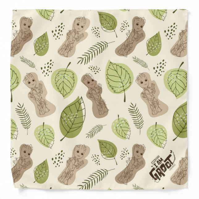 Groot Foliage Pattern Bandana (Front)
