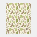 Groot Foliage Pattern Fleece Blanket