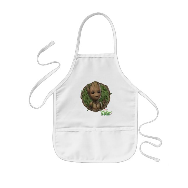 Groot Framed Badge Kids' Apron (Front)