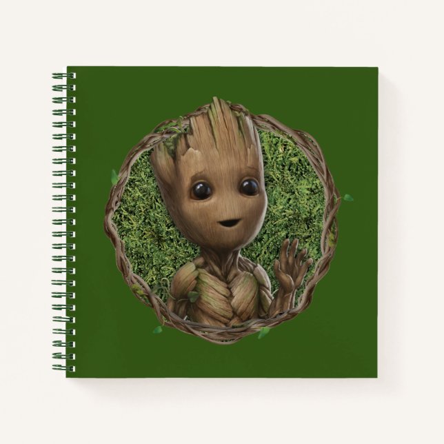Groot Framed Badge Notebook (Front)