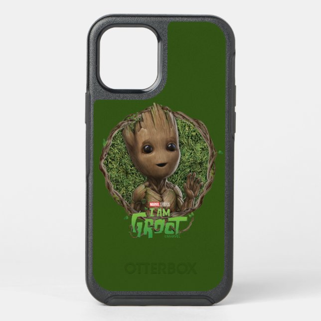 Groot Framed Badge Otterbox iPhone Case (Back)