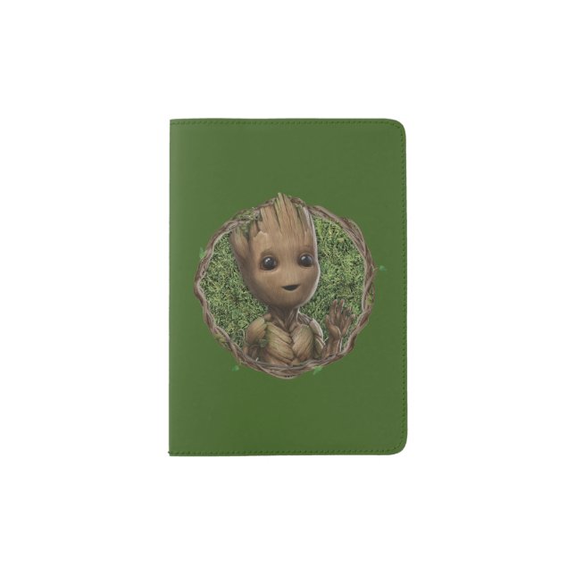 Groot Framed Badge Passport Holder (Front)