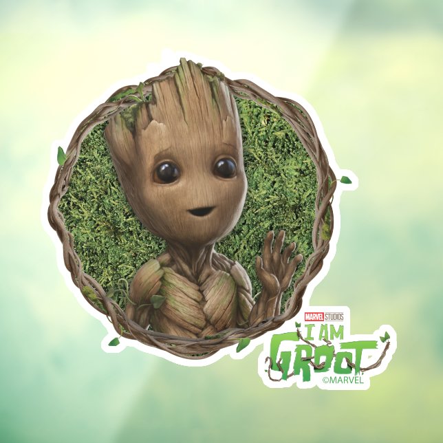 Groot Framed Badge Window Cling (Sheet 3)