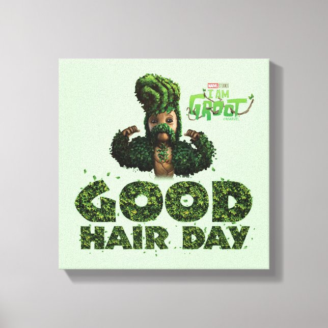 Groot - Good Hair Day Canvas Print (Front)