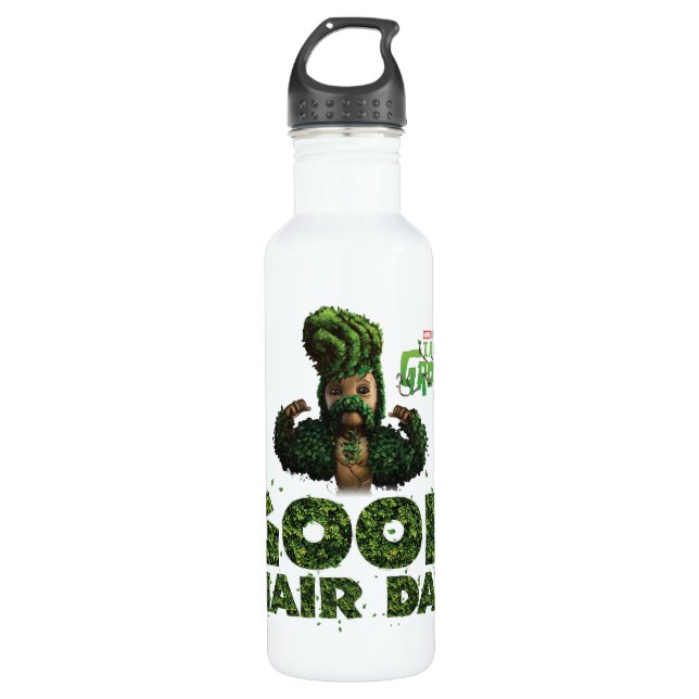 Groot - Good Hair Day Stainless Steel Water Bottle (Front)