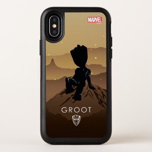 Groot Heroic Silhouette OtterBox Symmetry iPhone X Case