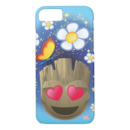 Groot In Love Emoji iPhone 87 Case