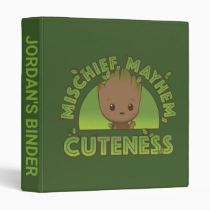 Groot - Mischief, Mayhem, Cuteness 3 Ring Binder
