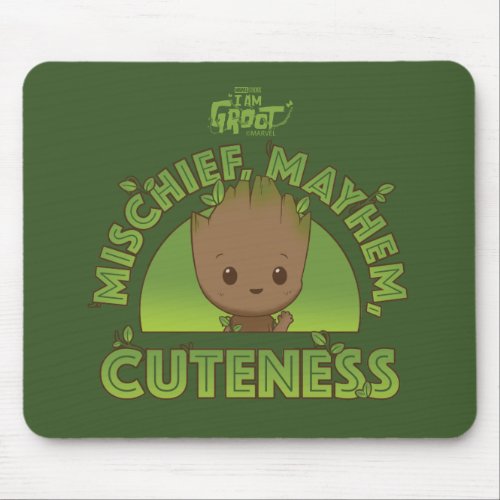 Groot _ Mischief Mayhem Cuteness Mouse Pad