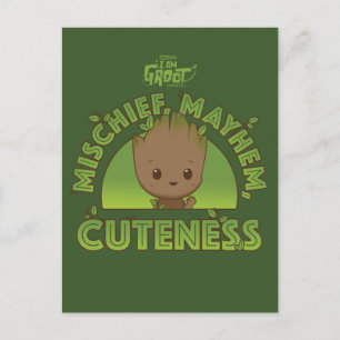 Groot - Mischief, Mayhem, Cuteness Postcard