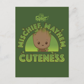 Groot - Mischief, Mayhem, Cuteness Postcard