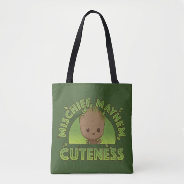 Groot - Mischief, Mayhem, Cuteness Tote Bag (Front)