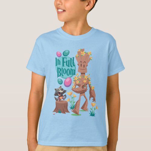 Groot  Rocket Easter  In Full Bloom T_Shirt