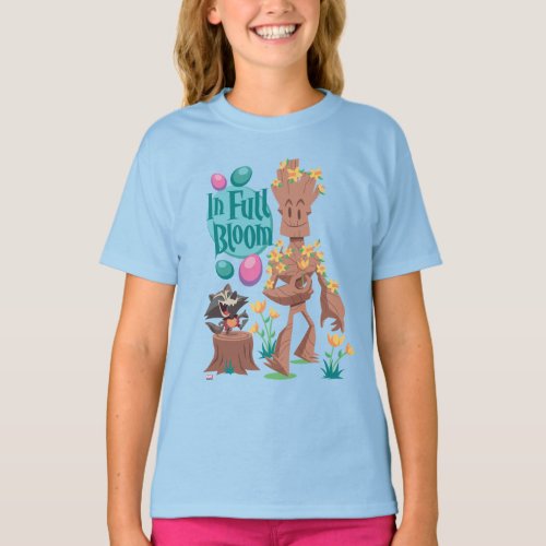 Groot  Rocket Easter  In Full Bloom T_Shirt