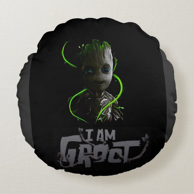 Groot round pillow with better comfort (Front)