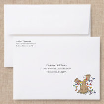 Groot Tangled in Holiday Lights Addressed Envelopes