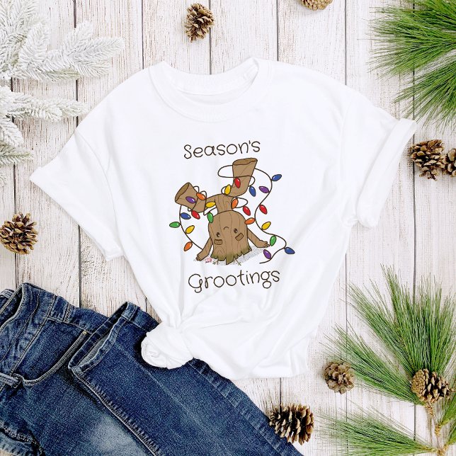 Groot Tangled in Holiday Lights T-Shirt (Creator Uploaded)
