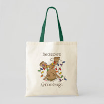 Groot Tangled in Holiday Lights Tote Bag