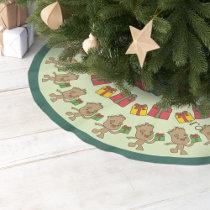 Groot Tangled in Holiday Lights Tree Skirt