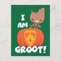 Groot With Guardians of the Galaxy Jack-o-Lantern Holiday Postcard