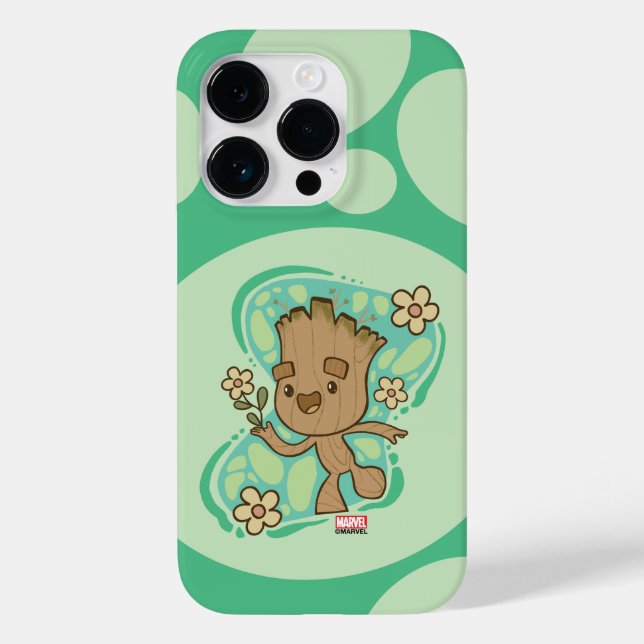Groot with Yellow Flowers Case-Mate iPhone Case (Back)