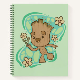 Groot with Yellow Flowers Notebook