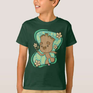 Groot with Yellow Flowers T-Shirt