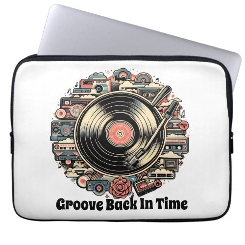 Groove Back in Time  Laptop Sleeve